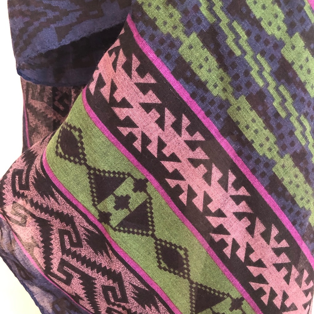 Nicole Miller | Aztec patterned scarf